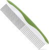 Dog Comb for Removes Tangles and Knots - Cat Comb for Removing Matted Fur - Grooming Tool with Stainless Steel Teeth and Non-Slip Grip Handle - Best P