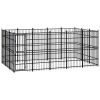 Outdoor Dog Kennel Steel 148.8 ftÂ²