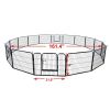 High Quality Portable outdoor folding 16-panel heavy duty metal pet playpen