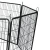 40" Dog Pet Playpen Heavy Duty Metal Exercise Fence Hammigrid 8 Panel Silver