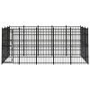 Outdoor Dog Kennel Steel 148.8 ftÂ²