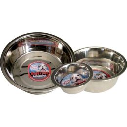 Loving Pets Traditional Stainless Steel Dog Bowl Silver 2 Quarts