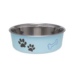 Loving Pets Classic Dog Bowl Paw Print and Bone Murano Large