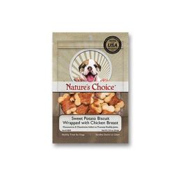 Loving Pets Natures Choice Chicken Wrapped Sweet Potato Biscuit Dog Treats 2 oz