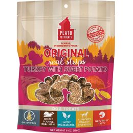 Plato Dog Strp Grain Free Turkey Sweet Potato 6 Oz.