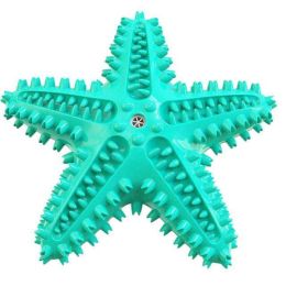 Pet Dog Pentagram Rubber Anti-Bite Toy (Color: Blue)