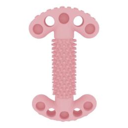 pet anti-biting bone toy multicolor (Color: Pink)