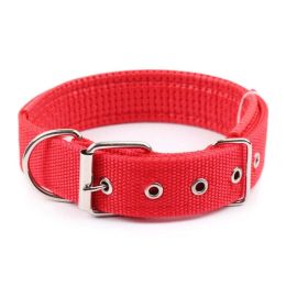 5 Size Dog Collar Adjustable (Color: Red, size: XL)