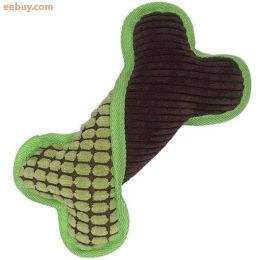 Pet Anti-Bite Plush Bone Toys (Color: Green)