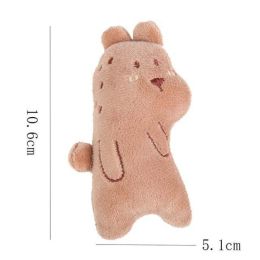 duck starfish animal squeak dog toy (Color: G-Brown bear)