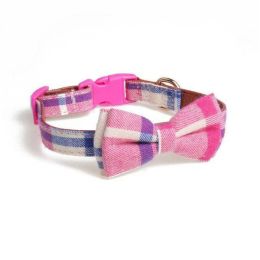 New Dog Collar Set (Color: Pink Collar, size: M)