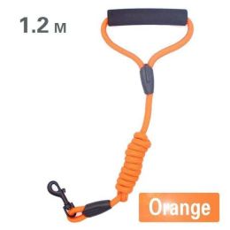 large dog leash (Color: 1.2m Orange, size: XL DIA-1.2CM)