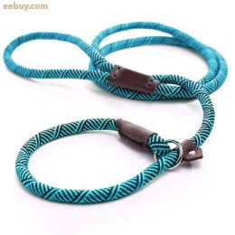 Durable Dog Leashes (Color: Blue, size: M)