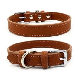 Comfortable Skin Feel Adjustable Dog Collar (Color: style 1, size: 20-26cm)