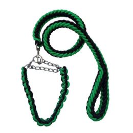 Wholesale Collar Leash Small Large and Medium Dogs (Color: Black-Green, size: for 20-30Kg)