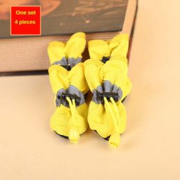 Wholesale pet dog shoes waterproof chihuahua non-slip boots (Color: Yellow, size: 4)