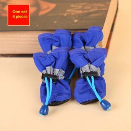 Wholesale pet dog shoes waterproof chihuahua non-slip boots (Color: Blue, size: 3)