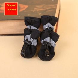 Wholesale pet dog shoes waterproof chihuahua non-slip boots (Color: Black, size: 3)