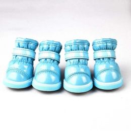 Wholesale 4pcs/set pet warm non-slip waterproof snow boots (Color: QL, size: 2)