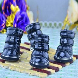 Wholesale 4pcs/set pet warm non-slip waterproof snow boots (Color: B, size: 3)