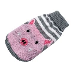 Christmas cat and dog sweaters (Color: stripe pig, size: S  Within 0.5-1kg)