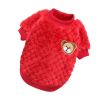 Bear Embroidery Winter Pet Dog Vest