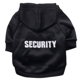 pet cat jacket to keep warm (Color: Black Security, size: M)