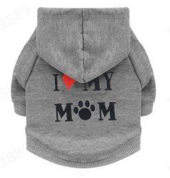 pet cat jacket to keep warm (Color: MOM Gray, size: S)