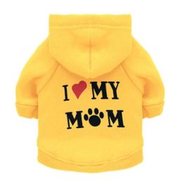 pet cat jacket to keep warm (Color: MOM Yellow, size: XS)