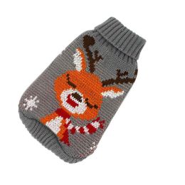 Christmas cat and dog sweaters (Color: Grey elk, size: XXL Within 2.5-4kg)