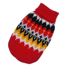 Christmas cat and dog sweaters (Color: happy, size: M Within 1-1.5kg)