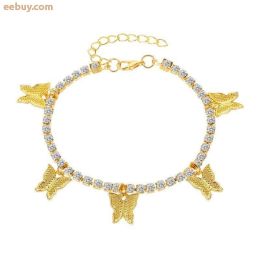 Creative Butterfly Anklet Beach Accessories (Color: KC Gold 3571-1)