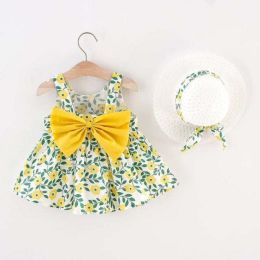 baby girl dress princess costume (Kid Size: 80-12M, Color: HZ0075-YL)