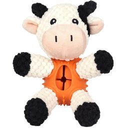 Pet Plush Bite Resistant Sound Cloth Dog Toy (Color: cows, shape: plush)