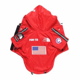 Dog Rain Jacket (Color: Red, size: 3XL)