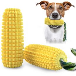 corn toothbrush molar stick dog toys (Color: Yellow)