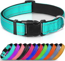 Reflective Dog Collar; Soft Neoprene Padded Breathable Nylon Pet Collar Adjustable for Medium Dogs (Color: Red, size: Small (Pack of 1))