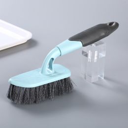 Bathroom ceramic tile cleaning brush Bathroom dead corner cleaning brush Color multipurpose cleaning brush Spot wholesale (Specifications: 13*8*9, colour: Blue)