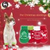 Christmas Dog Socks Non Slip Dog Grip Socks with Adjustable Straps Traction Control for Indoor & Hardwood Floor; Pet Paw Protector for Small Medium La