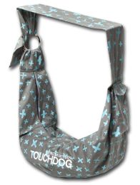 Touchdog 'Paw-Ease' Over-The-Shoulder Travel Sling Pet Carrier (Color: Grey)