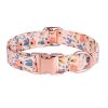 Sunflower pet collar cotton breathable dog collar pet supplies wholesale