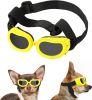 Lewondr Small Dog Decorations Sunglasses UV Protection Goggles Eye Wear Protection with Adjustable Strap Waterproof Pet Sunglasses for Dogs Pet Sun Gl