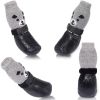 Wholesale 4-Piece Adjustable Waterproof Anti-Slip Dog Socks