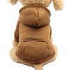 Winter Dog Hoodie Sweatshirts with Pockets Warm Dog Clothes for Small Dogs Coat Clothing Puppy Cat Custume