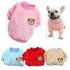 Bear Embroidery Winter Pet Dog Vest