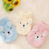 Warm Outfit Fleece Pet Clothes Sweater Cute Bear Print Coat Small Medium Winter Dog Cat Shirt Jacket Teddy Bulldog Chihuahua