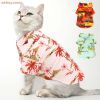 Hawaiian Style Printed Cat Clothes