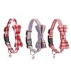 Pet Bow Tie Collar Plaid Soft Adjustable