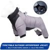 Pet Cotton Coat; Waterproof Warm Dog Jacket; Winter Dog Coat For Small Medium Large Dogs