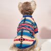 Pet Sweater; Warm Dog Sweater Cat Hoodie For Cold Weather; Floral Print Dog Apparel(Small & Medium)